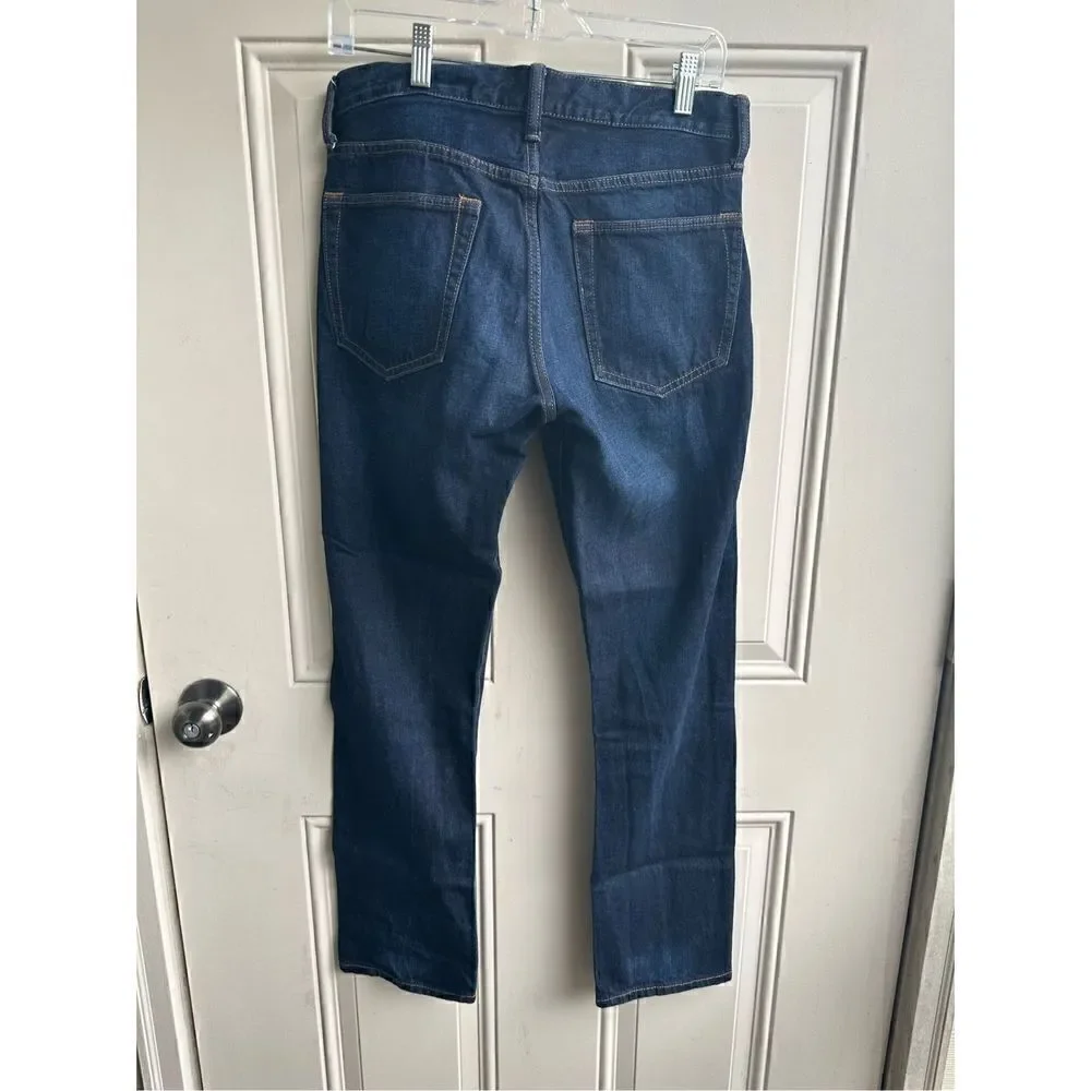 GAP Men's Coupe Standard Mid-Wash Mid-Rise Tapered Straight Leg Jeans Size 30/32